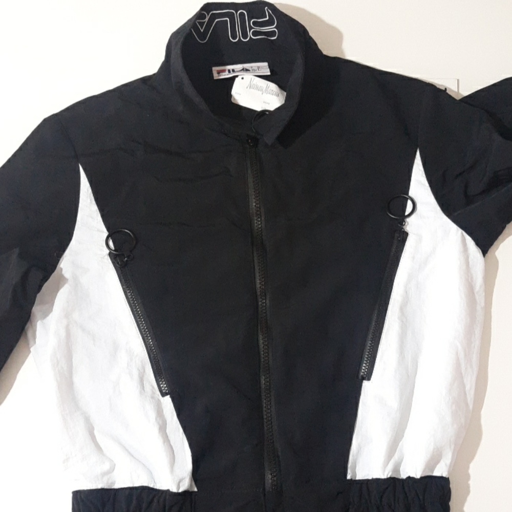 FILA Houston Zip-Front Colorblock Flight Jumpsuit